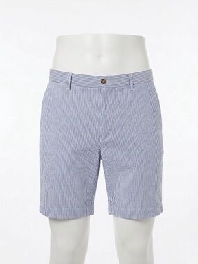 Polo Ralph Lauren Blue Seersucker Stretch Classic Shorts - Size 38